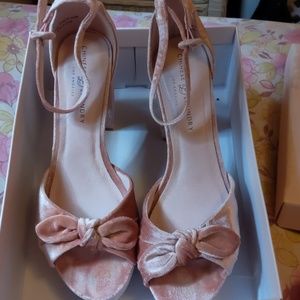 Tina velvet rose heels